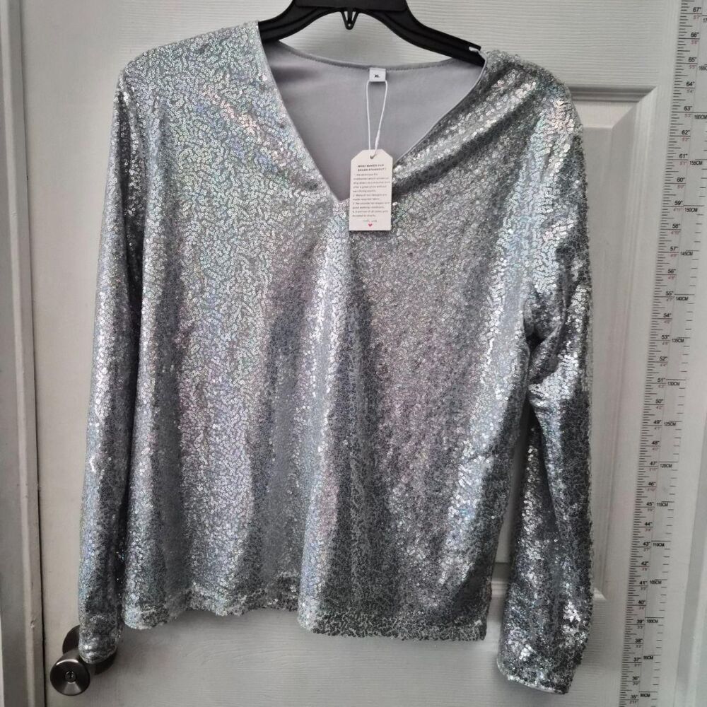 Unbranded Women's Silver Blouse
